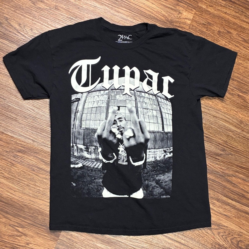 2Pac Shirt Size Large Tupac Hiphop Tee Rap Tee Graphic Print T-Shirt Graphic Tee